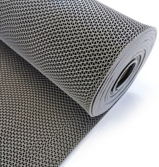 모모이츠 미끄럼 방지 고무 발판 업소용 출입구 발 매트 비규격 재단, B.격자 x 그레이, 1개, 그레이