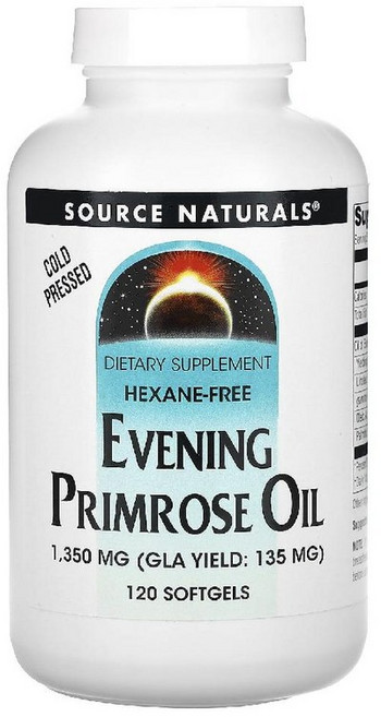 소스내츄럴스 달맞이꽃 오일 1350mg 소프트젤, 120정, 1개