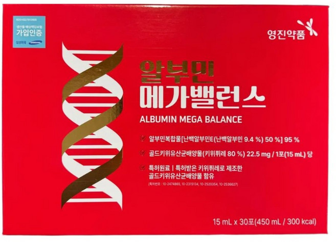 영진약품 알부민 메가밸런스 15ml 30포, 3개, 30회분