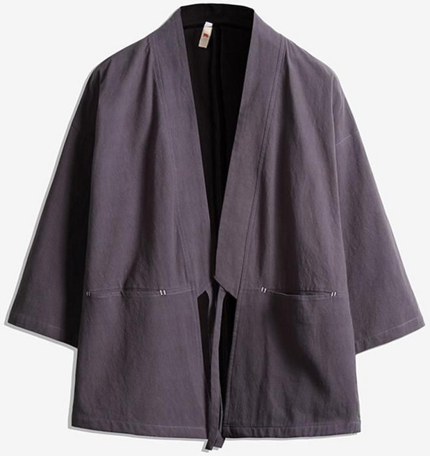 티류으스 일본 하오리 기모노 얇은 셔츠 한텐 가운 유카타 잠옷 여름 잠옷