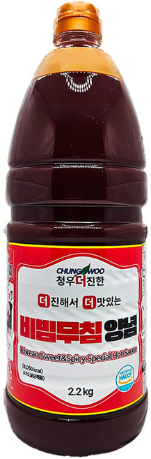 청우 더진한 비빔무침양념 만능비빔소스, 5개, 2.2kg, 2.2L