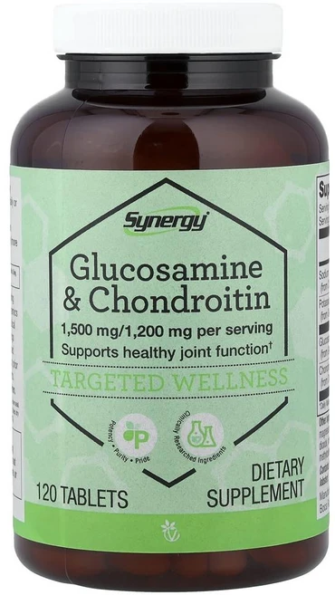 비타코스트 시너지 글루코사민 & 콘드로이친 Vitacost Synergy® Glucosamine & Chondroitin 120정, 1개 - 쿠팡