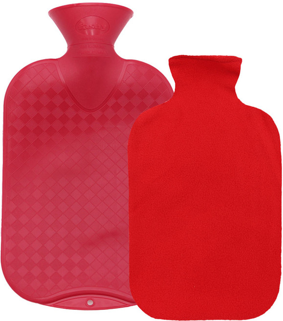 파쉬 보온물주머니 2L + 핫팩 폴리커버 레드, 1개