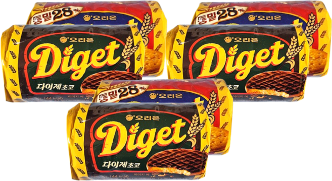 오리온 닥터유 다이제 통밀 초코, 419g, 3세트