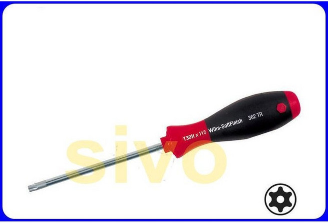 德國Wiha 362TR 安全起子(中洞) TORX T9H x 60, 1個, T9H  x 60