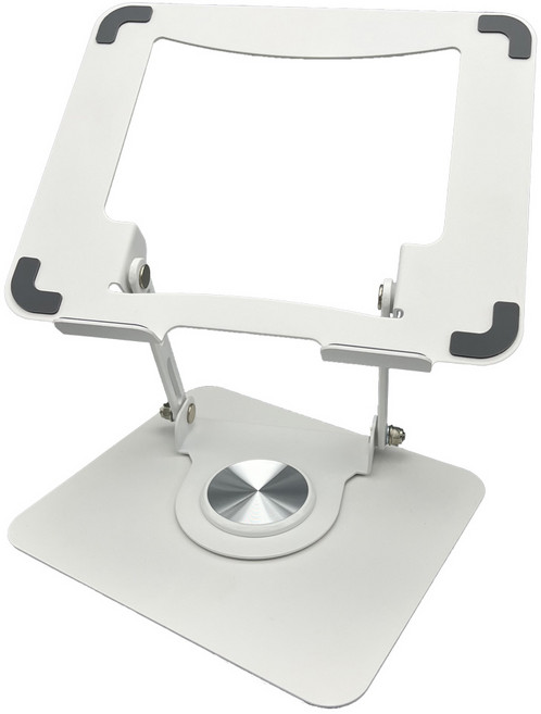 아모르주 360도 회전 높이 조절 노트북 거치대 맥북 받침대 태블릿 스탠드, 화이트, 1개