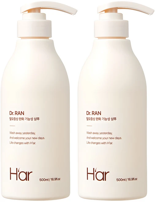 하아르H'ar NEW 계란유래 단백질 샴푸 달걀샴푸, 2개, 500ml - 쿠팡