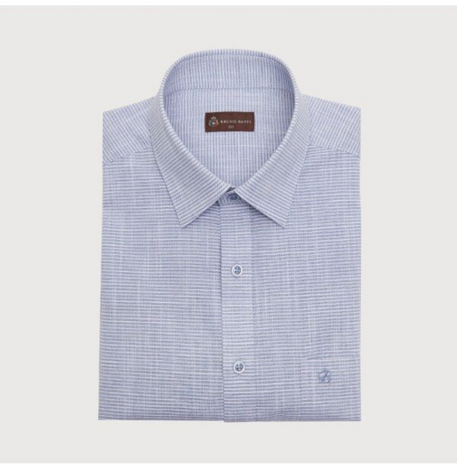 인디안 BRUNO BAFFI 클래식 여름 드레스셔츠-MACTSYM3311
