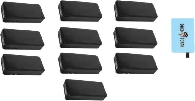Docztorm 허브가 포함된 HP USB-C 범용 도킹 스테이션 번들 초고속 USB 타입-C 1개 타입-A 3개 오디오 잭 디스플레이포트 2개 HDMI RJ-45 충전용, 10 Pack