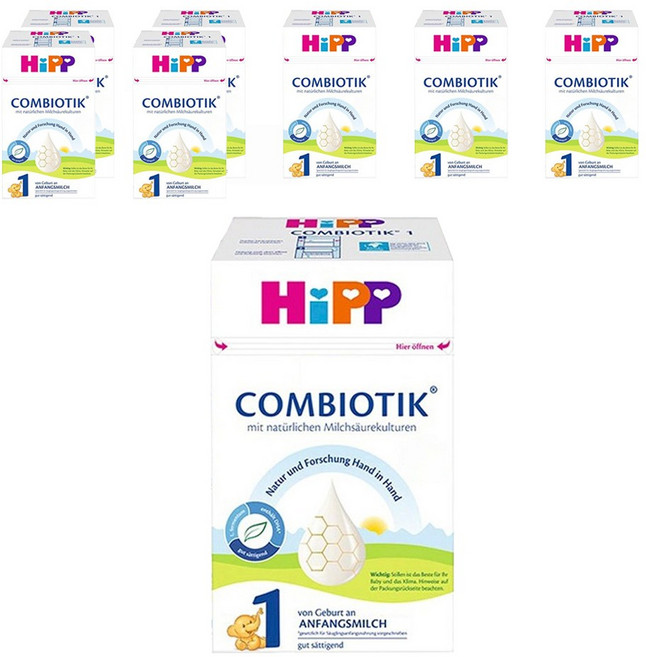 힙 콤비오틱 전분 분유 1단계, 600g, 8개