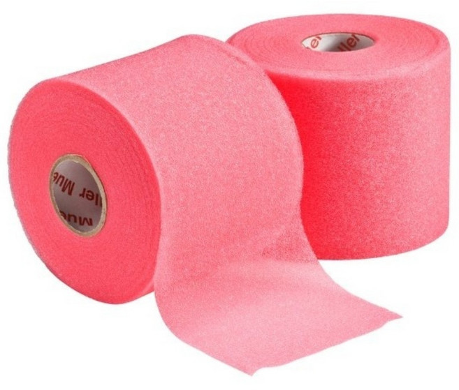 뮬러 엠랩 언더랩 2롤 스포츠 테이핑 스펀지 테이프, 핑크, 2개