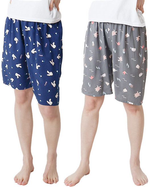 1+1 핑크존 레이온 5부 잠옷바지 2종 E6 여성용