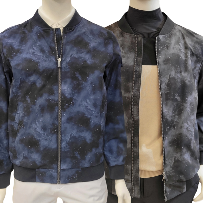 5층 [신사] (26 S/S) 팬텀 골프 남성 전판 프린트 블루종 점퍼 211F1JP201_송파점