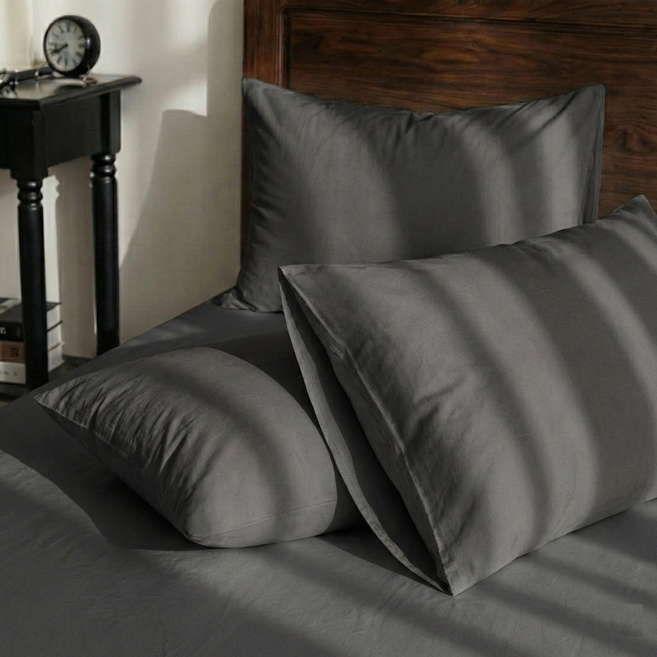 담은일상 피치스킨 자루형 워싱 베개커버