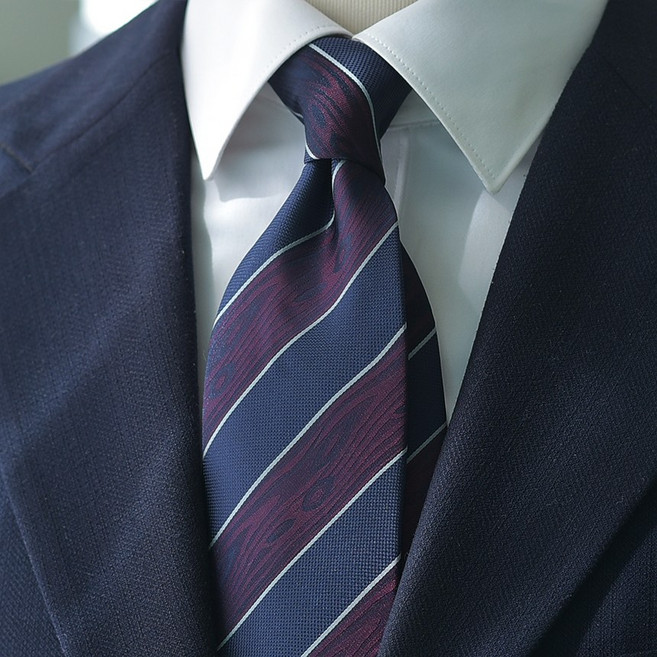 어버너 넥타이 우드그레인 스트라이프 2color