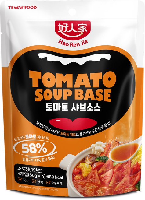 호인가 토마토훠궈 소스 샤브육수 240g, 1개