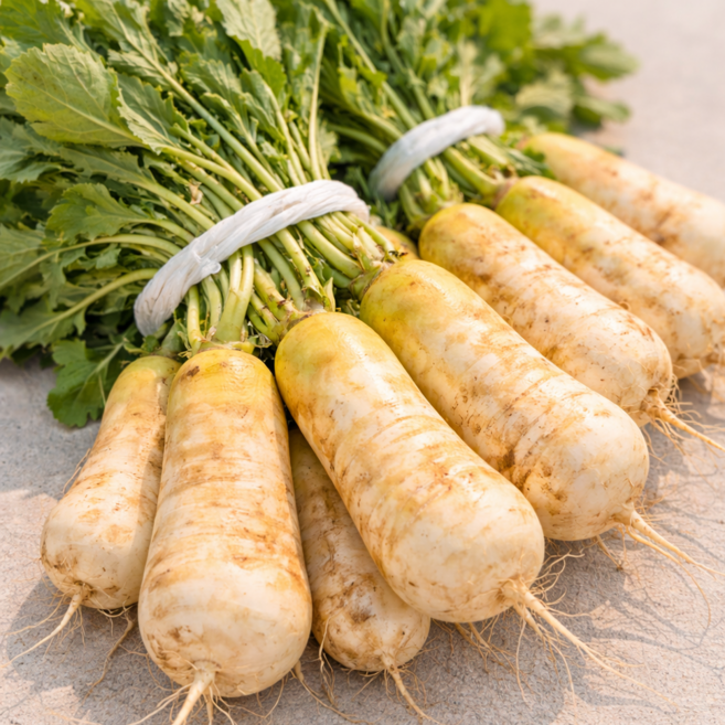 [김장전용무] 새벽수확 여수노지 황토 알타리무, 1박스, 3kg