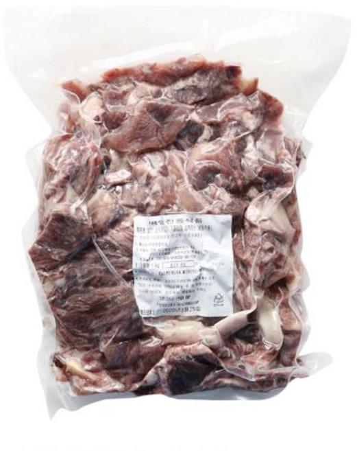 백암전통식품 소머리고기 슬라이스 1kg 국내산 소머리국밥, 1개