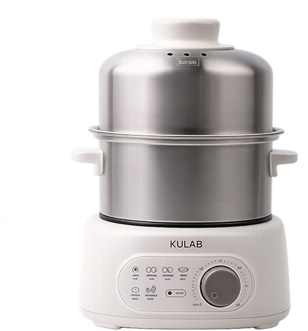 쿠랩 프리미엄 스텐 계란찜기, 2단