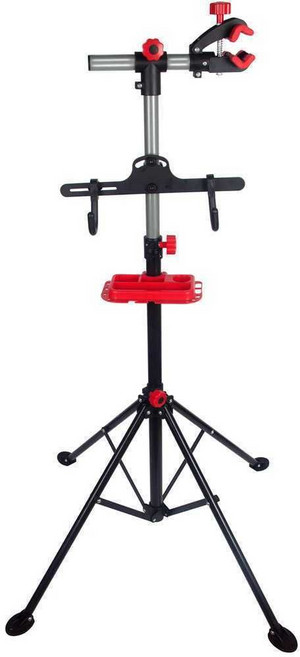 자전거 수리거치대 정비 작업대 접이식 진열대 실내 고정대, 1개, 레드 업그레이드형