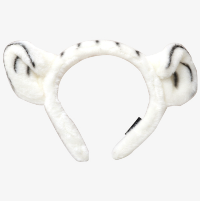 팡파레팡팡 인형 머리띠 파티 소품 동물 놀이공원 인생네컷, 1개, 백호머리띠