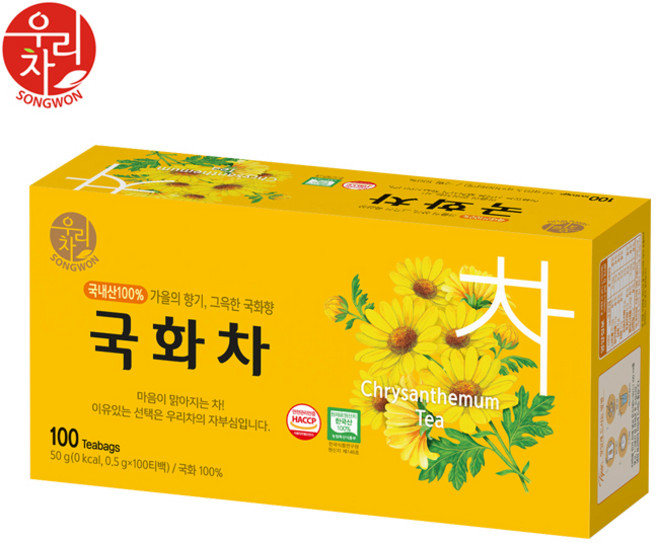 송원 국화차, 500mg, 100개입, 100개