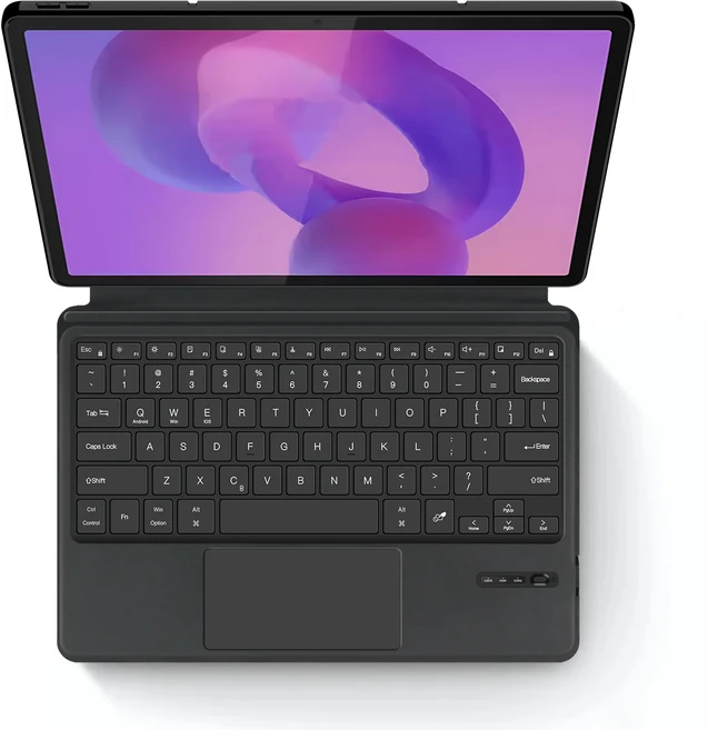 레노버 아이디어탭 탭 프로 키보드 케이스 올인원 트랙패드 샤오신 패드 12.7 12 7 2025 TB373FU 커버, 01 black, 01 Korean