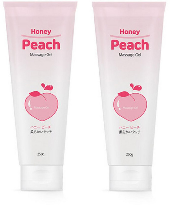 허니피치 젤 250g 2개 수용성 러브 바디 마사지젤