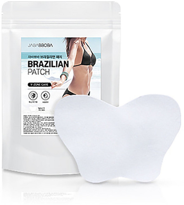 자바뽀바 브라질리언 진정 보습 패치 5개입 진정 보습 미용 왁싱제모제재료, 1개, 50g