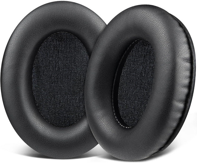 SOULWIT 교체용 이어패드-호환 하이퍼엑스 클라우드 HyperX Cloud 1/2/3/Pro/Core/Flight/Stinger CloudX Stinger 헤드셋용, 1쌍, PL-Black