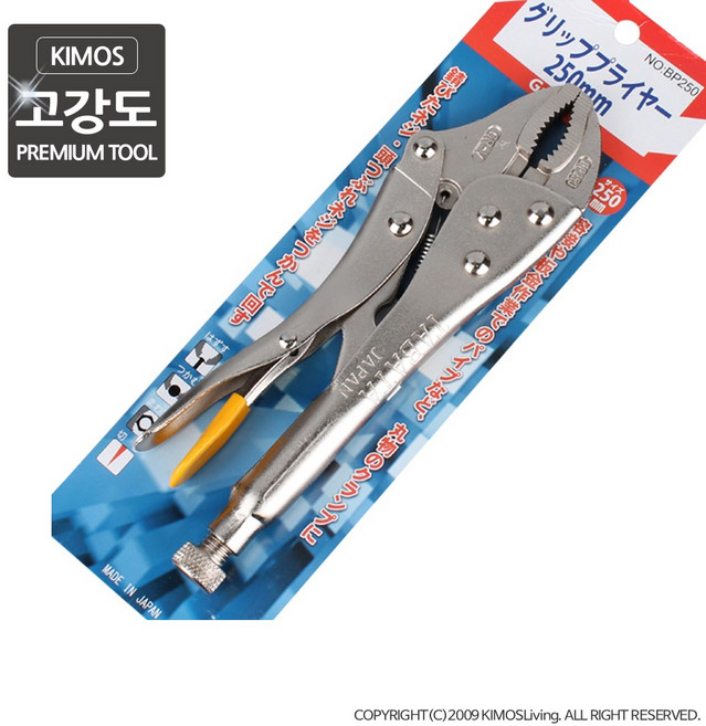 (KIMOS)일본 고급바이스플라이어 공구 클램프 락킹, 1개