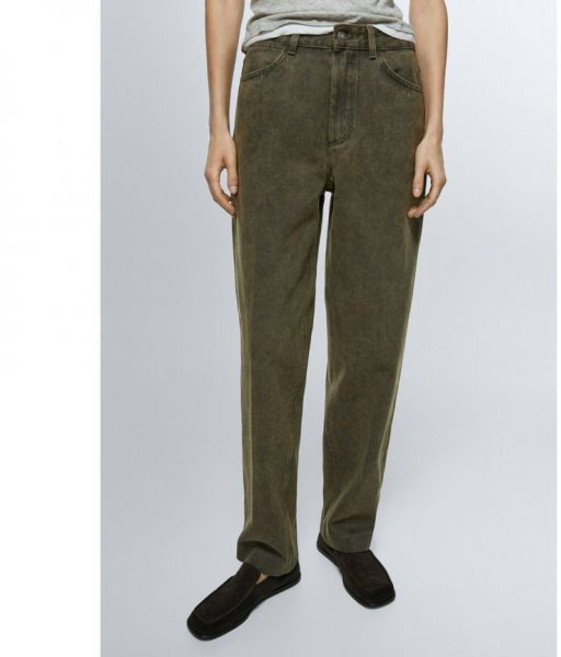 마시모두띠 Massimo Dutti풍선 핏 - 여유로운 핏의 청바지 다크 그린 7606477