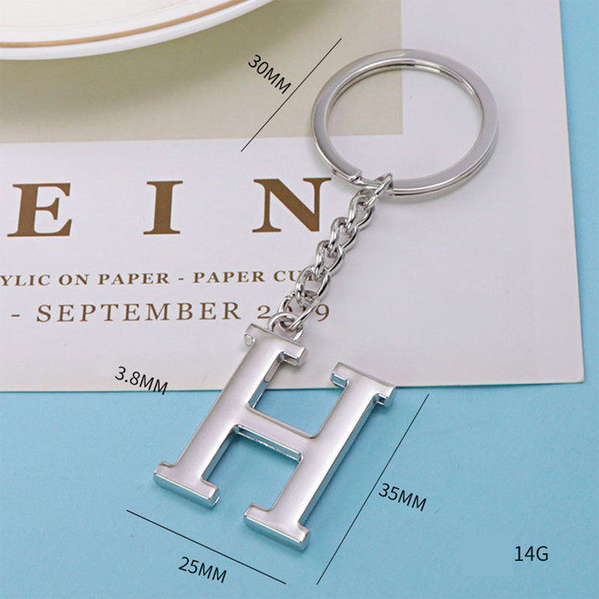 뉴프렐류드 알파벳 키링, 1개, H