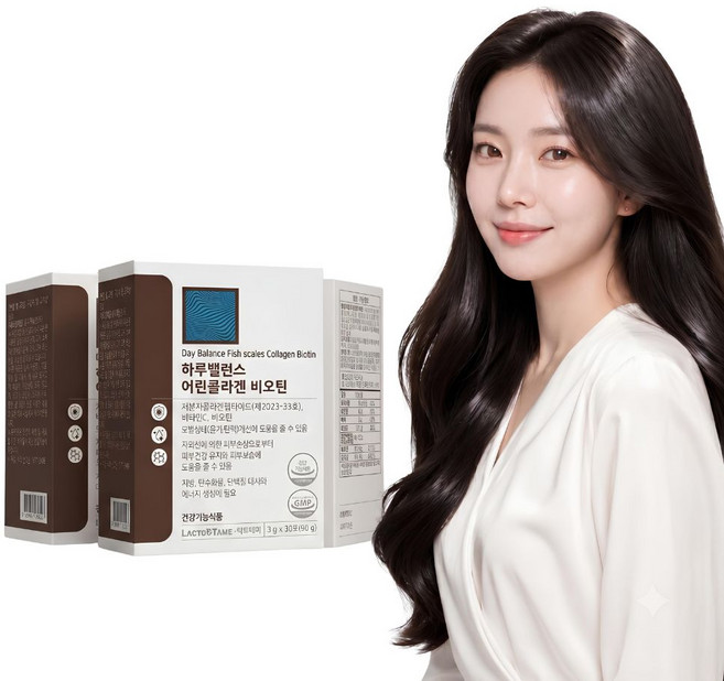 락토테미 하루밸런스 어린 저분자콜라겐 비오틴 모발 콜라겐 비타민C 30포 1박스, 30개, 3g