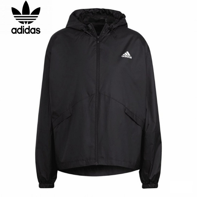 아디다스 여성 윈드 재킷 에센셜 오버사이즈 경량 바람막이 H07842