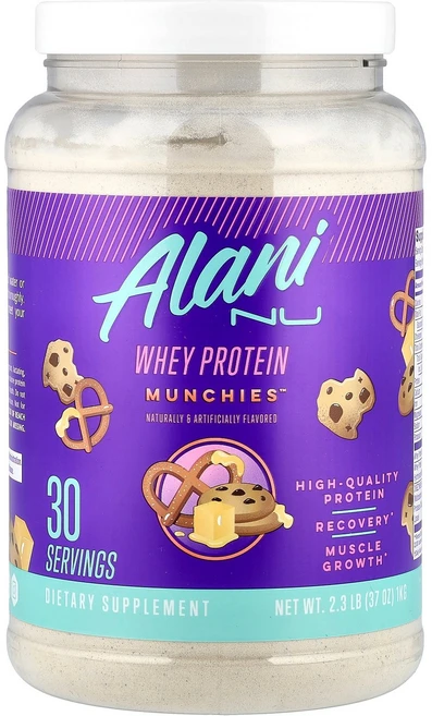 Alani Nu Whey Protein Munchies™ 2.3 lb (1 kg), Alani Nu, Whey Protein, Munchi, 1kg, 1개 - 쿠팡