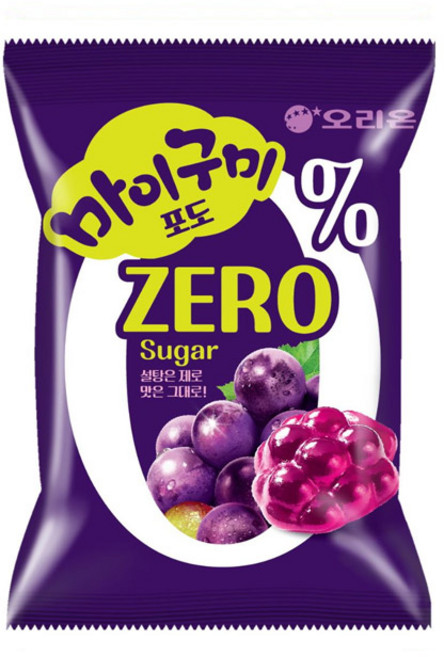 오리온 마이구미 포도 ZERO Sugar 1P x 20개, 54g