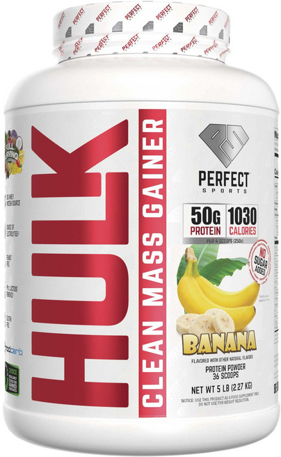 퍼펙트스포츠 헐크 클린 매스 게이너 바나나, 2270g, 1개