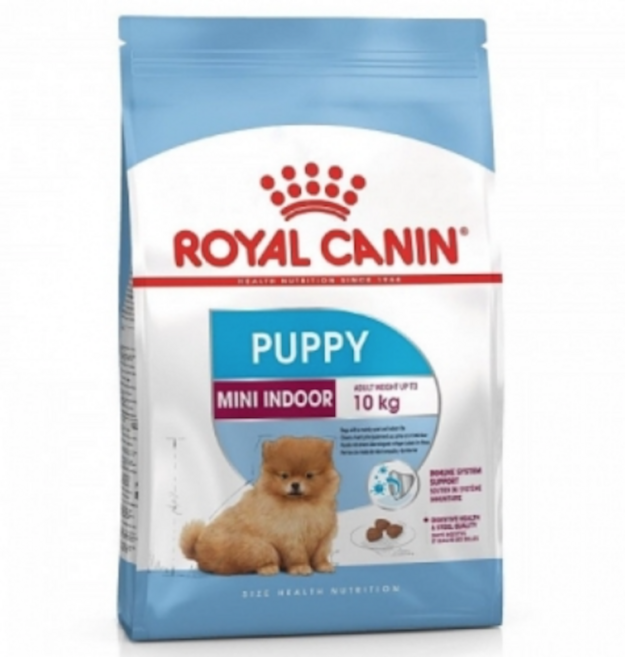 로얄캐닌 미니인도어 퍼피 아기 강아지 어린 소형견 2~10개월 건식사료, 닭+오리, 1.5kg, 2개