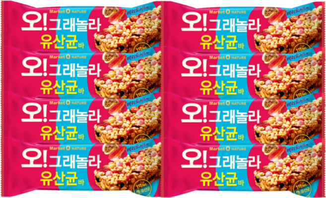 오리온 마켓오 오그래놀라 유산균바, 280g, 2개