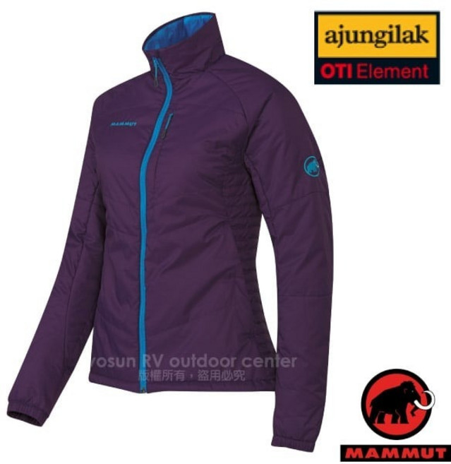 【MAMMUT 長毛象】女款保暖防潑水化纖外套 Rime系列 登山中層保暖外套