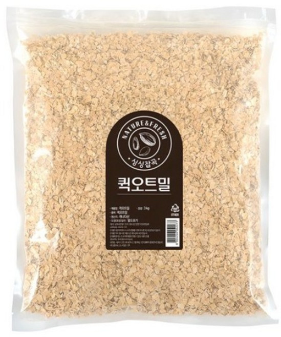 월드그린 싱싱 퀵오트밀, 3kg, 1개