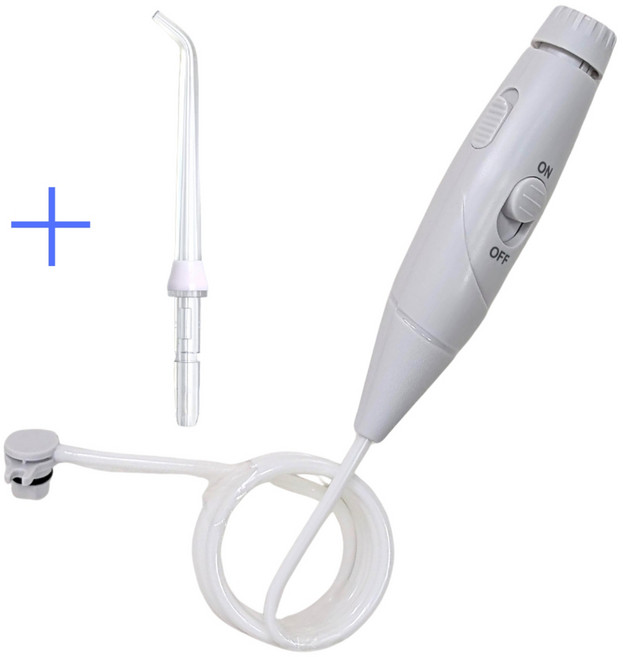 Waterpik 沖牙機副廠手柄水管 適用 WP-150 WP-140 WP-130 WP-100 WP-660 WP-670, 白(660開關款)水管+噴頭各1-送墊片, 副廠
