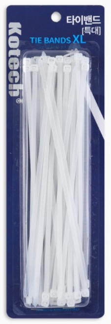 코텍 케이블타이 특대 (XL) K-9868 25cm 타이밴드 전선정리 식물지지대, 1개