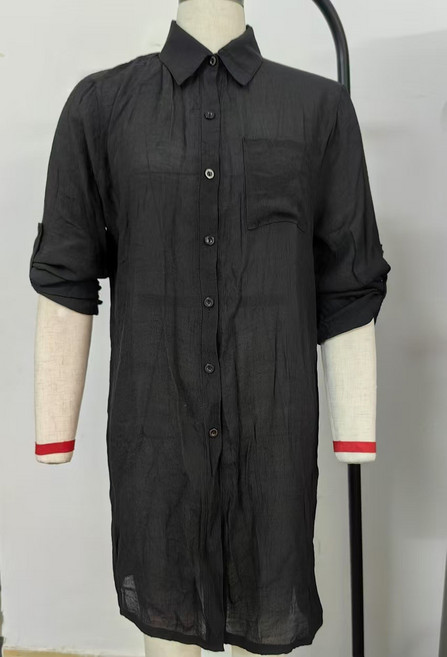 跨境夏季簡約比基尼度假泳衣防曬罩衫歐美女裝針織衫沙灘罩衫外搭, 均碼