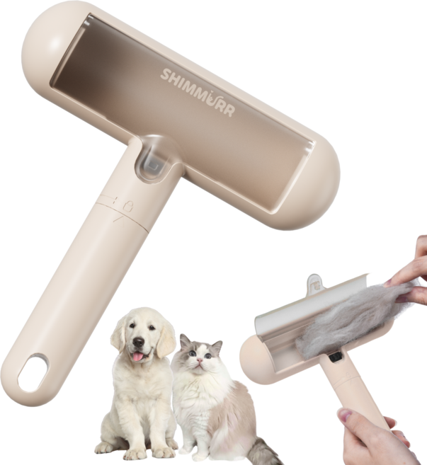 쉬머 반영구 털 제거 펫 돌돌이 고양이 털 제거용품 반영구 돌돌이, 1개, 라이트 베이지