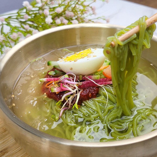 부산명물 부추냉면 10인분세트(부추냉면10인분+육수10봉+양념장500g), 2kg, 1개