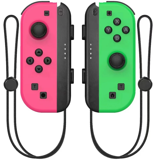 Nintendo Switch/iOS/Android/PC 용 게임 패드 컨트롤러 무선 비디오 Trubo 제어 콘솔 조이스틱 Bluetooth, 07 Pink Green Rope