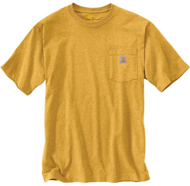 CARHARTT 美版 K87 704 POCKET TEE 6.75oz 重磅口袋 短T (704雪花金沙) 化學原宿, 704 雪花金沙,2XL