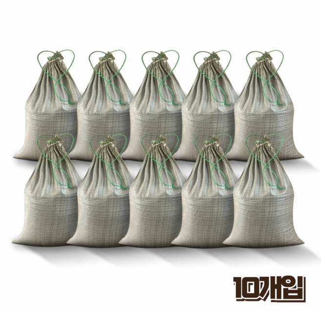 홈앤힐링 조이는 폐기물 마대자루 100kg 80x120cm, 10개, 연그레이(80x120)